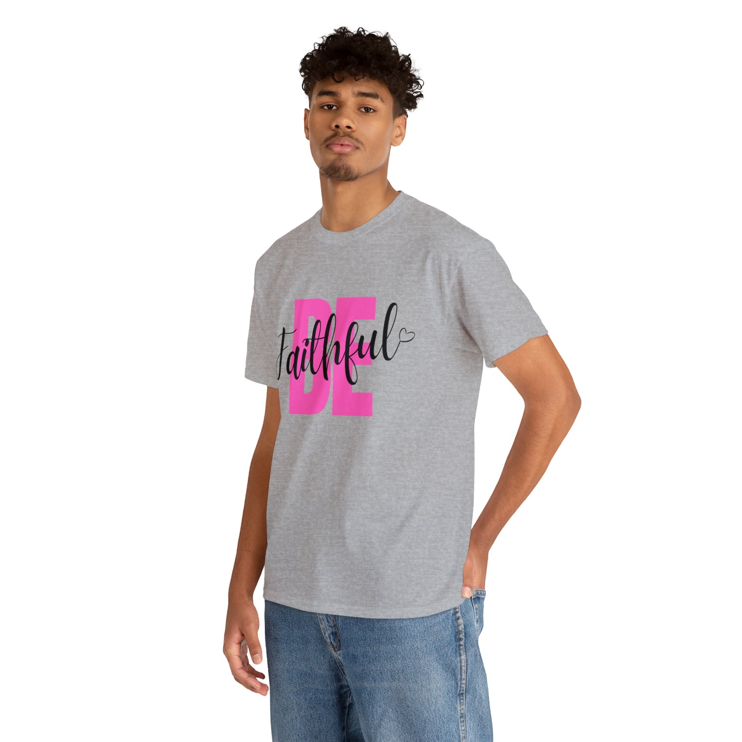 Pink Faithful Unisex Heavy Cotton Tee