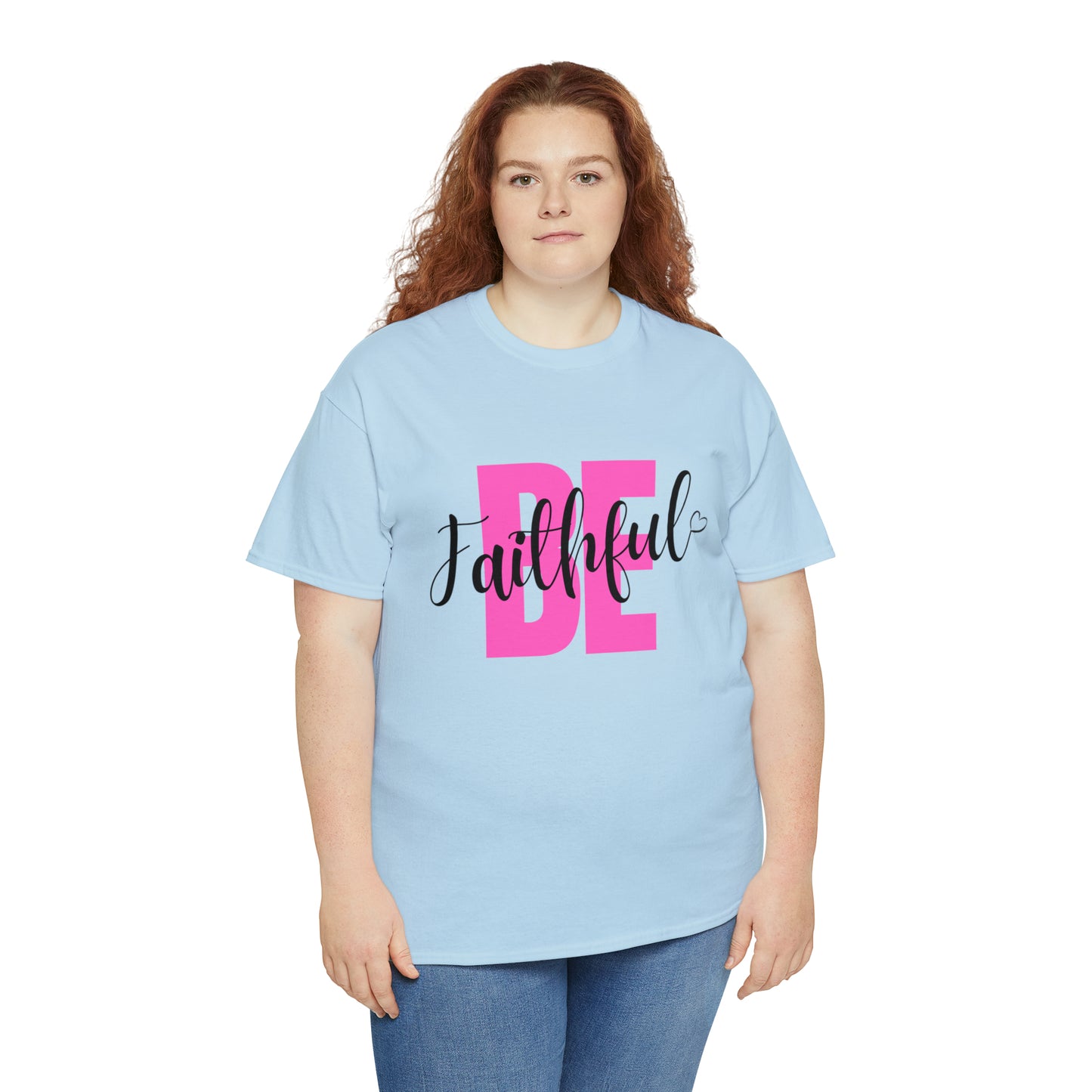 Pink Faithful Unisex Heavy Cotton Tee