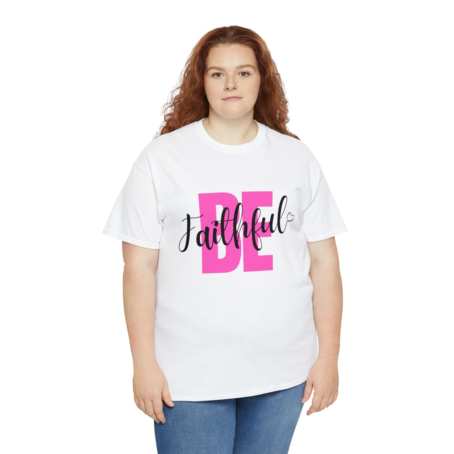 Pink Faithful Unisex Heavy Cotton Tee