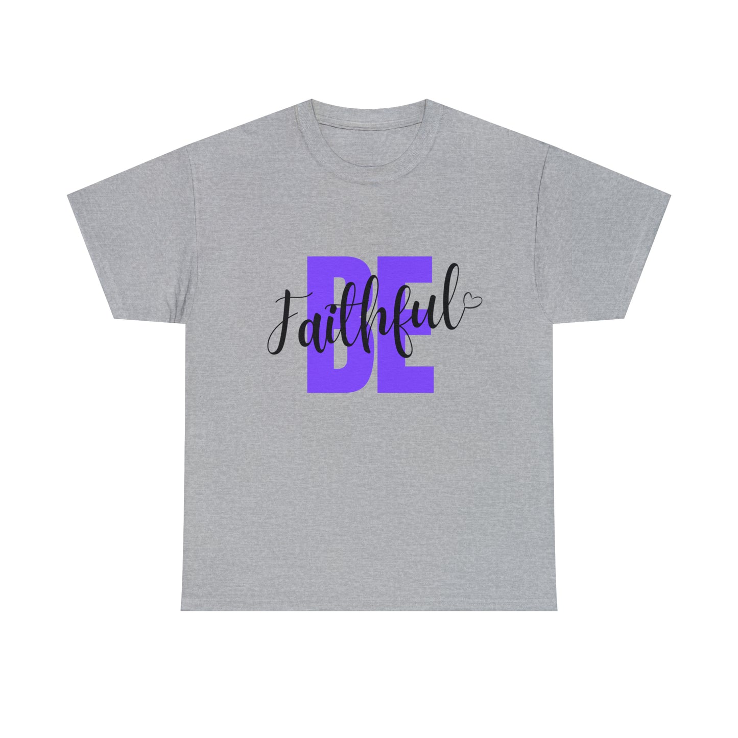 Purple Faithful Unisex Heavy Cotton Tee