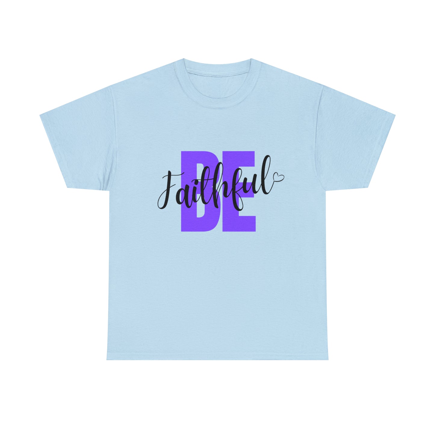 Purple Faithful Unisex Heavy Cotton Tee