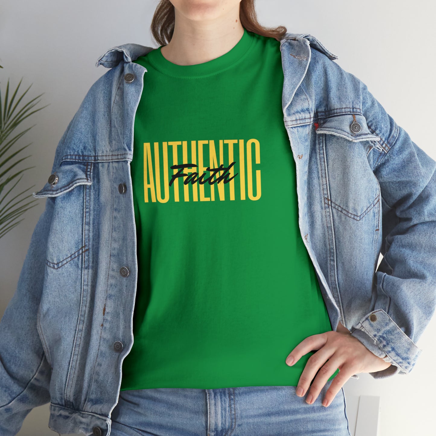 Simple Yellow Authentic Unisex Heavy Cotton Tee