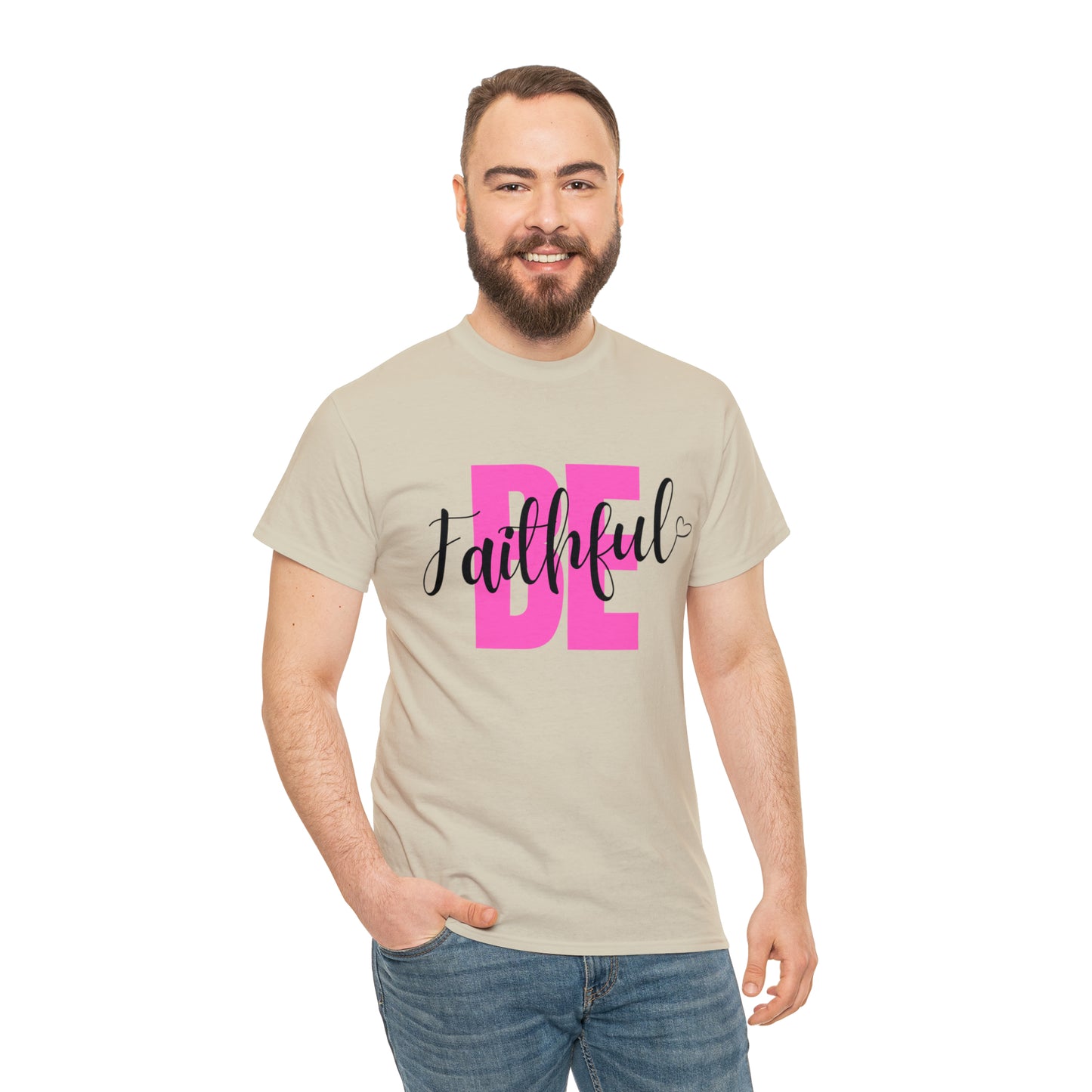Pink Faithful Unisex Heavy Cotton Tee