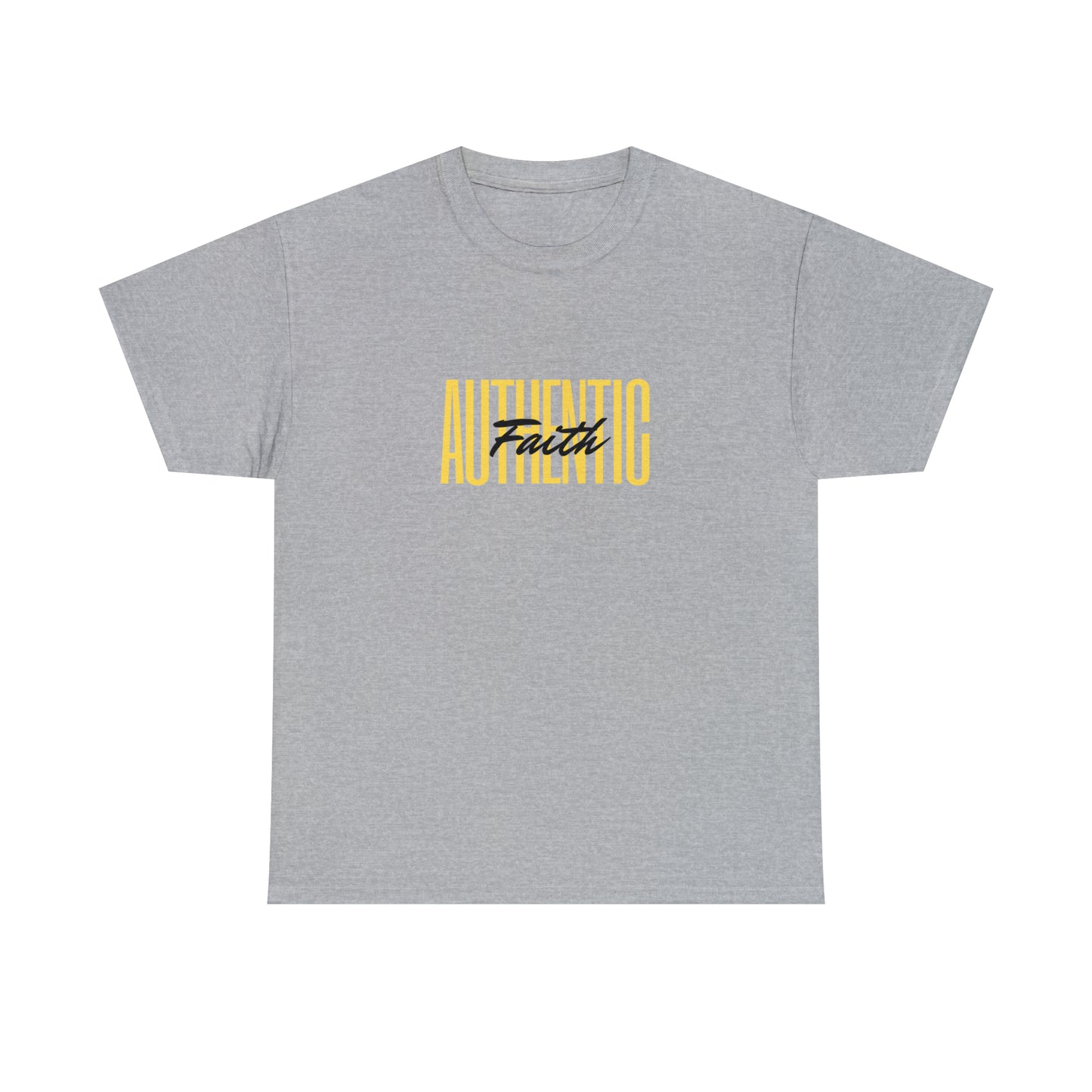 Simple Yellow Authentic Unisex Heavy Cotton Tee