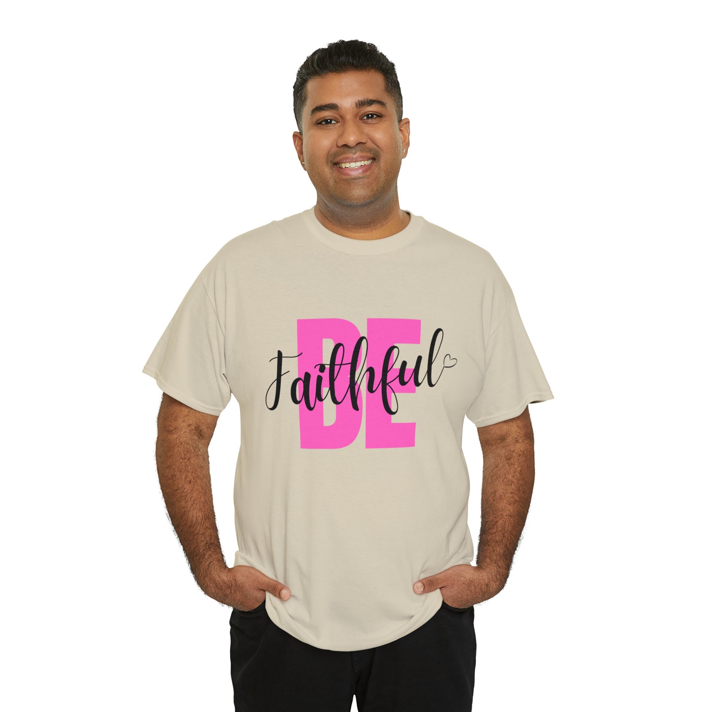 Pink Faithful Unisex Heavy Cotton Tee