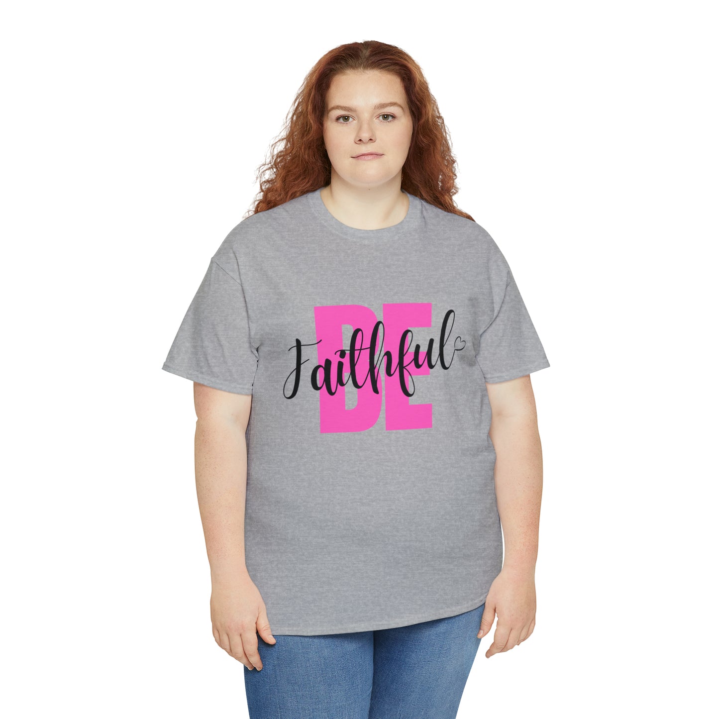 Pink Faithful Unisex Heavy Cotton Tee