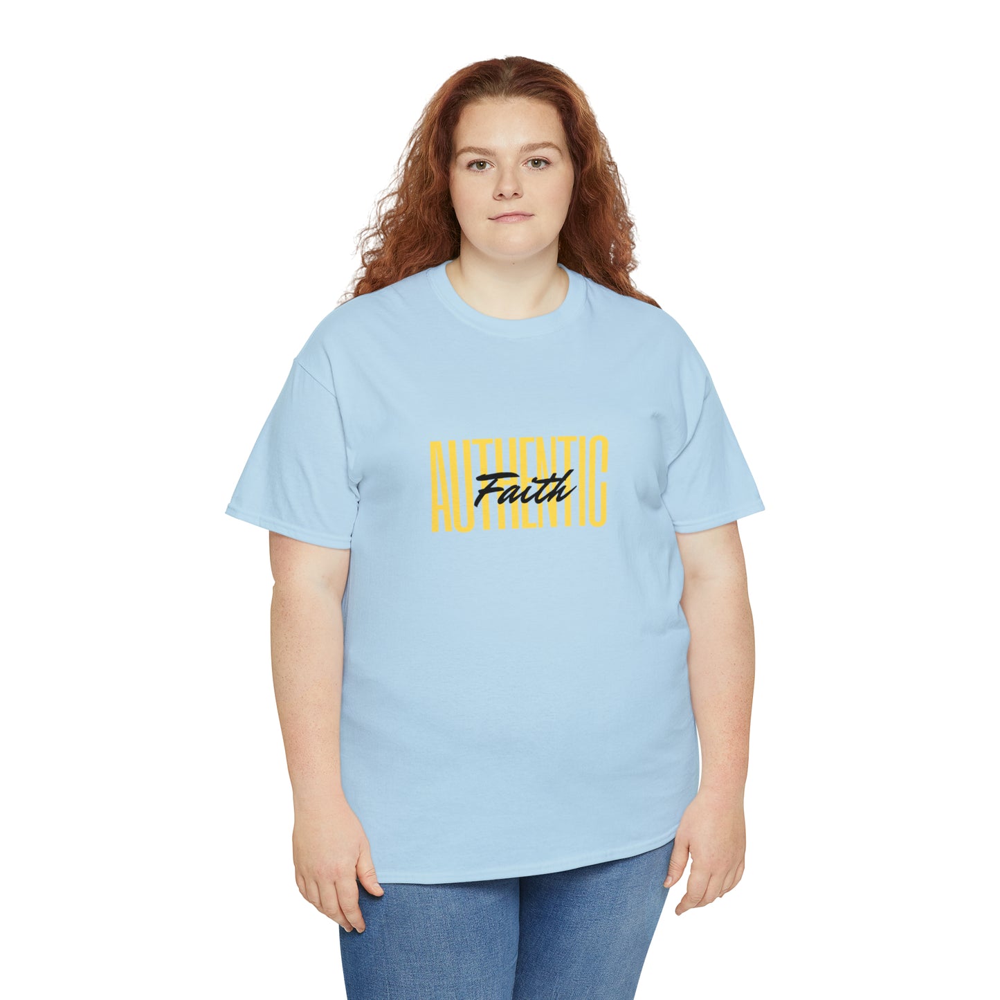 Simple Yellow Authentic Unisex Heavy Cotton Tee
