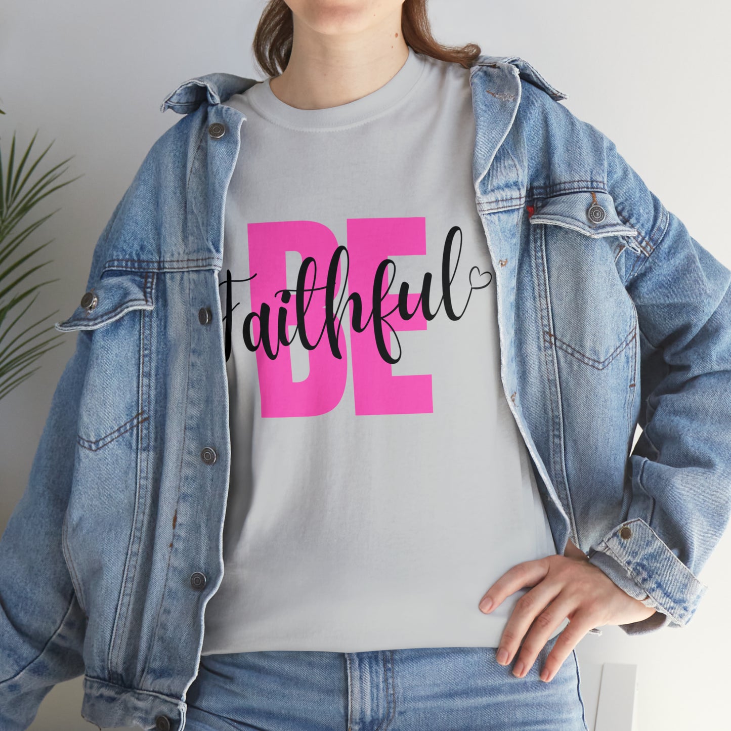 Pink Faithful Unisex Heavy Cotton Tee