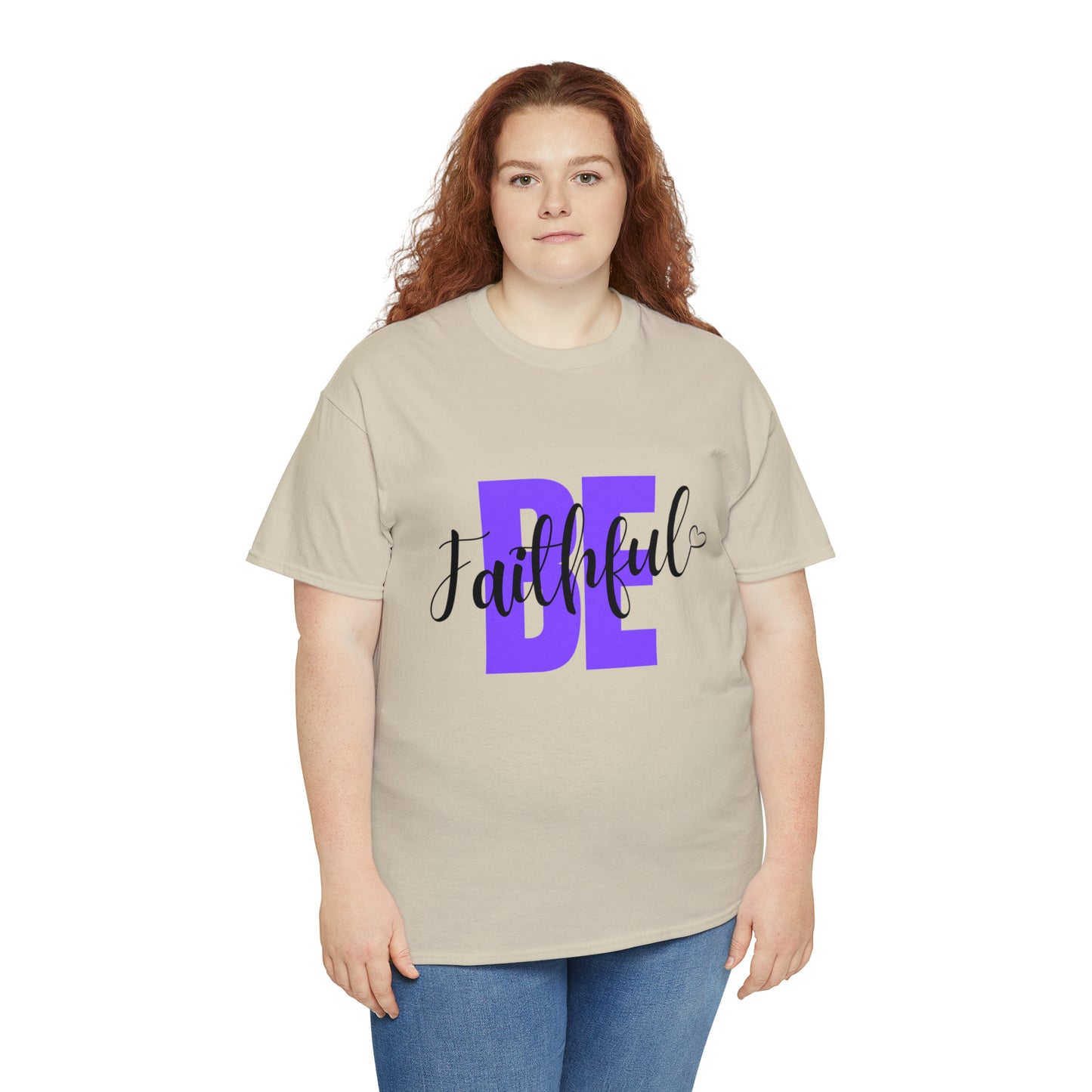 Purple Faithful Unisex Heavy Cotton Tee