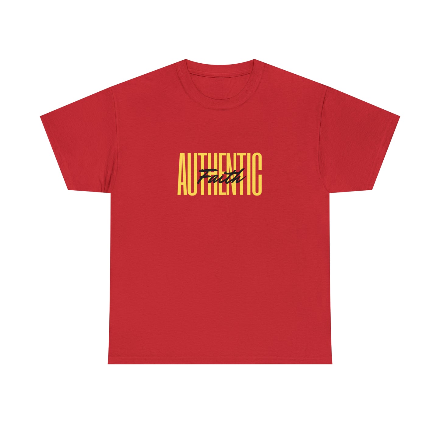 Simple Yellow Authentic Unisex Heavy Cotton Tee