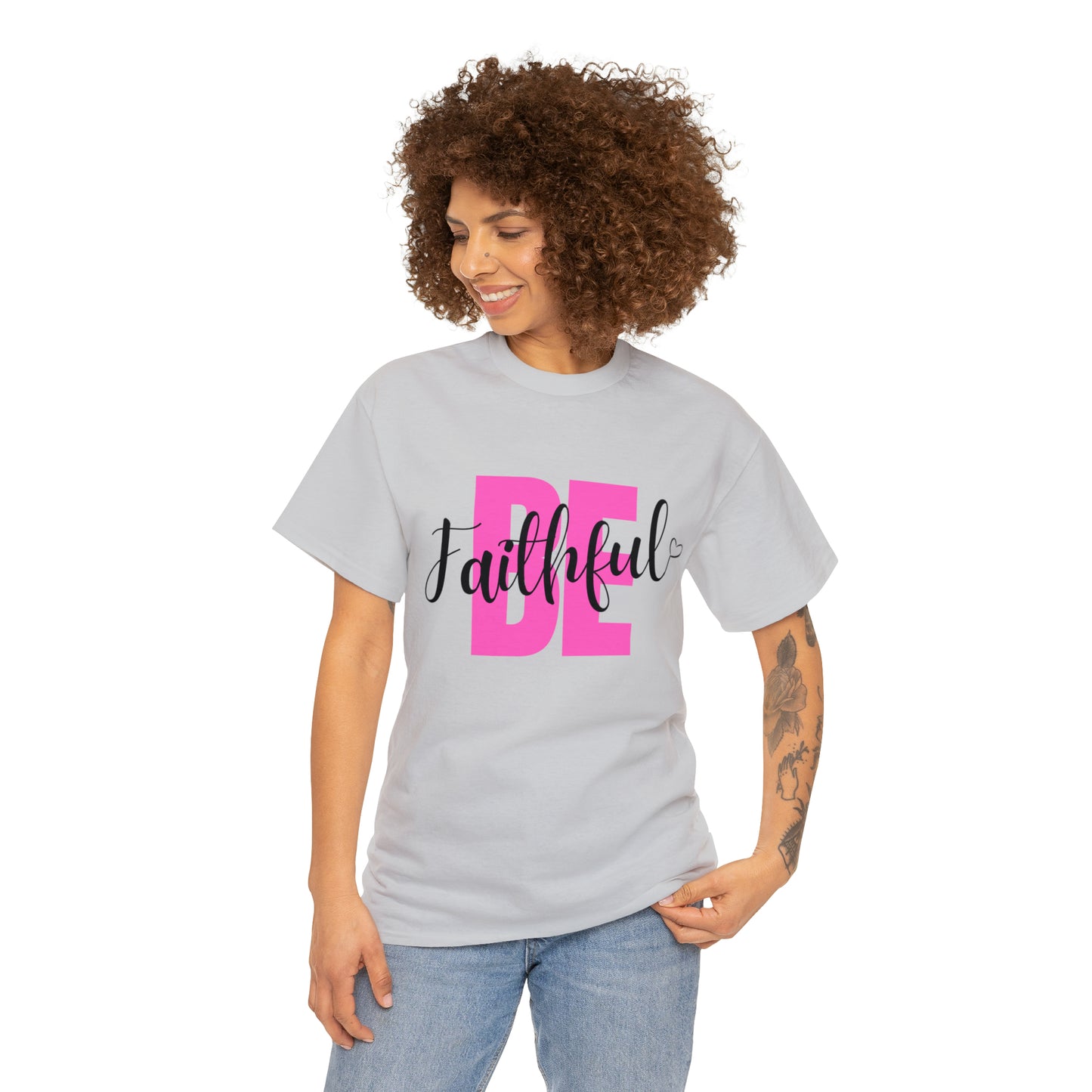 Pink Faithful Unisex Heavy Cotton Tee