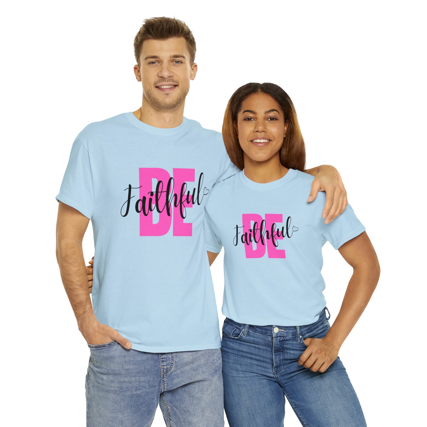 Pink Faithful Unisex Heavy Cotton Tee