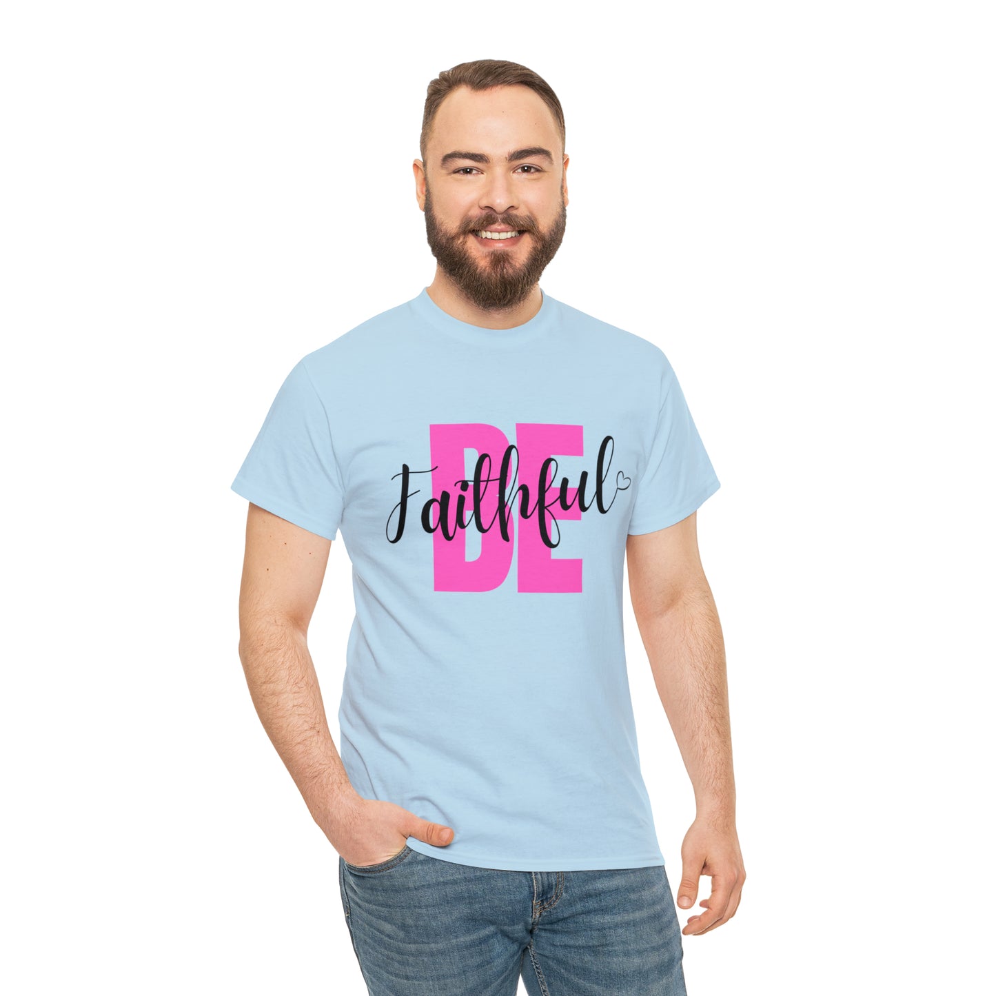 Pink Faithful Unisex Heavy Cotton Tee