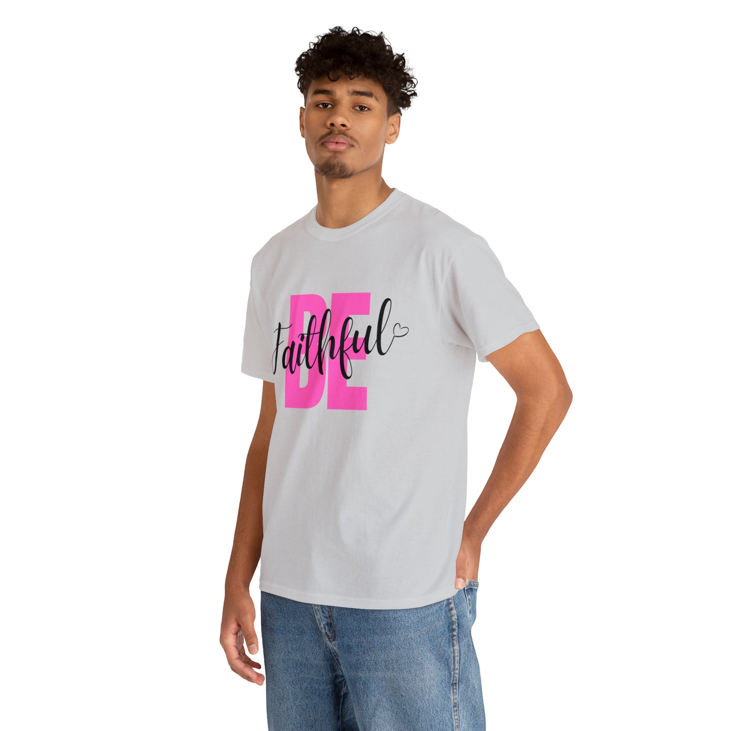 Pink Faithful Unisex Heavy Cotton Tee