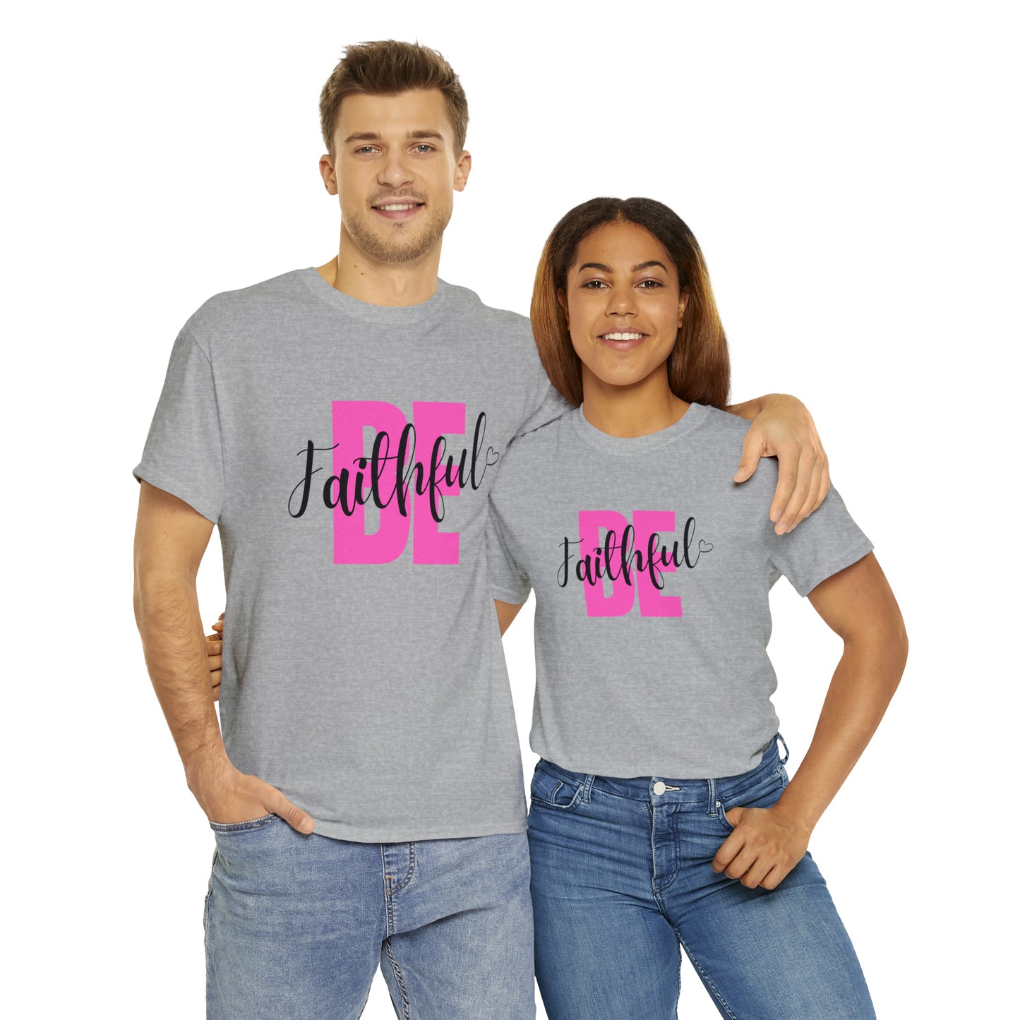 Pink Faithful Unisex Heavy Cotton Tee