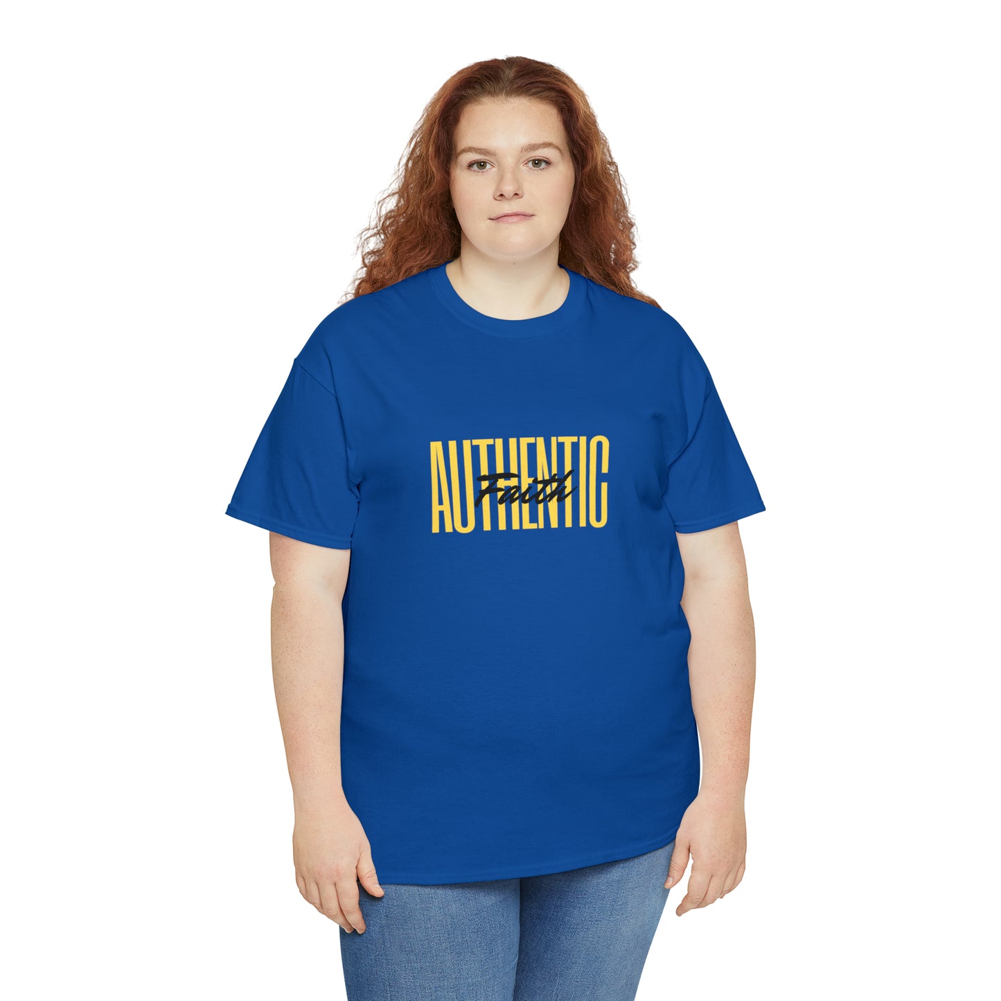 Simple Yellow Authentic Unisex Heavy Cotton Tee