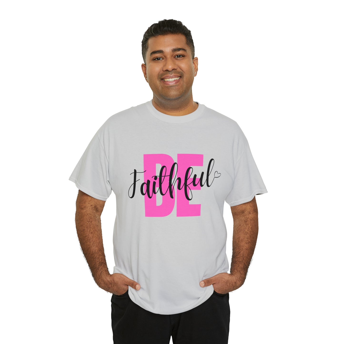 Pink Faithful Unisex Heavy Cotton Tee