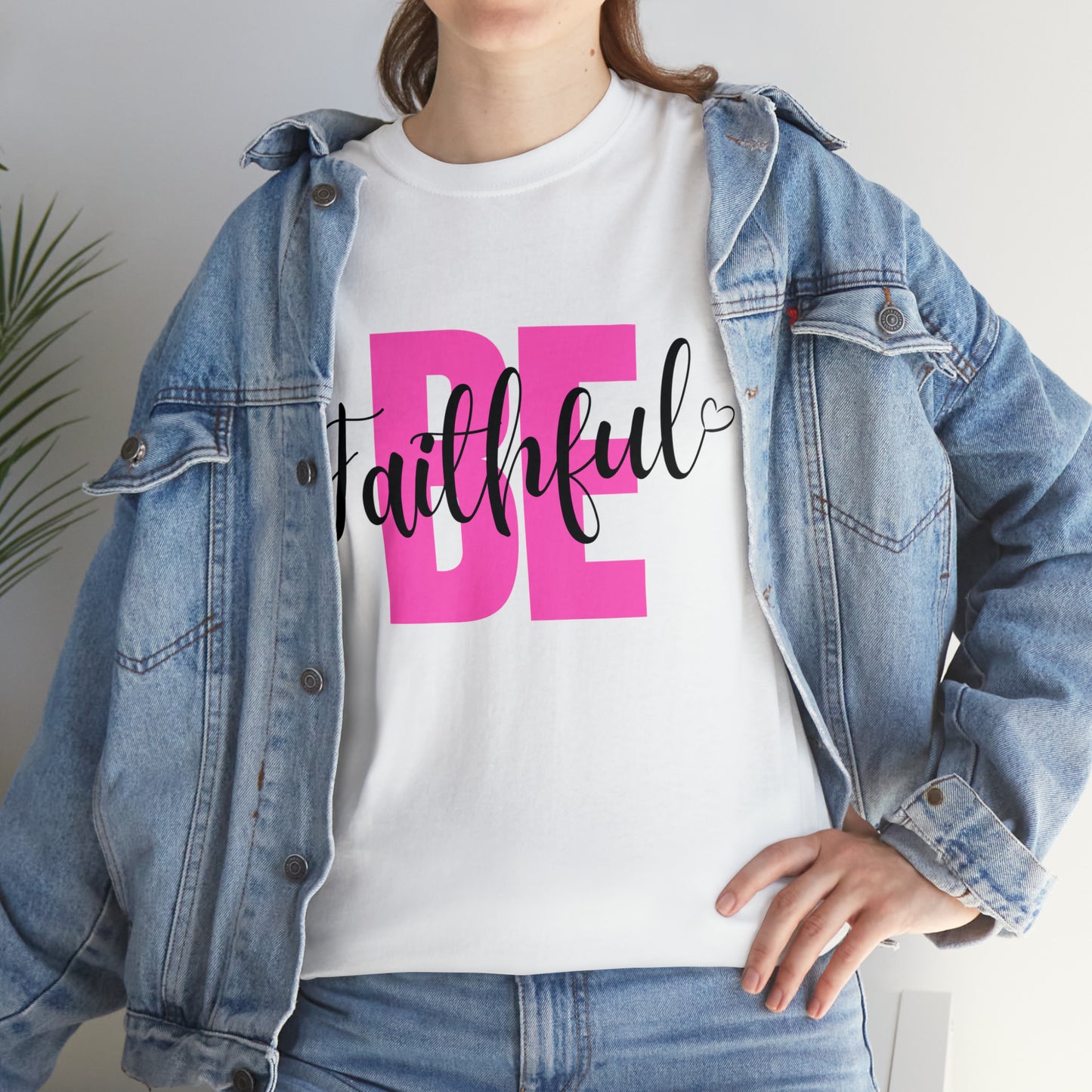 Pink Faithful Unisex Heavy Cotton Tee
