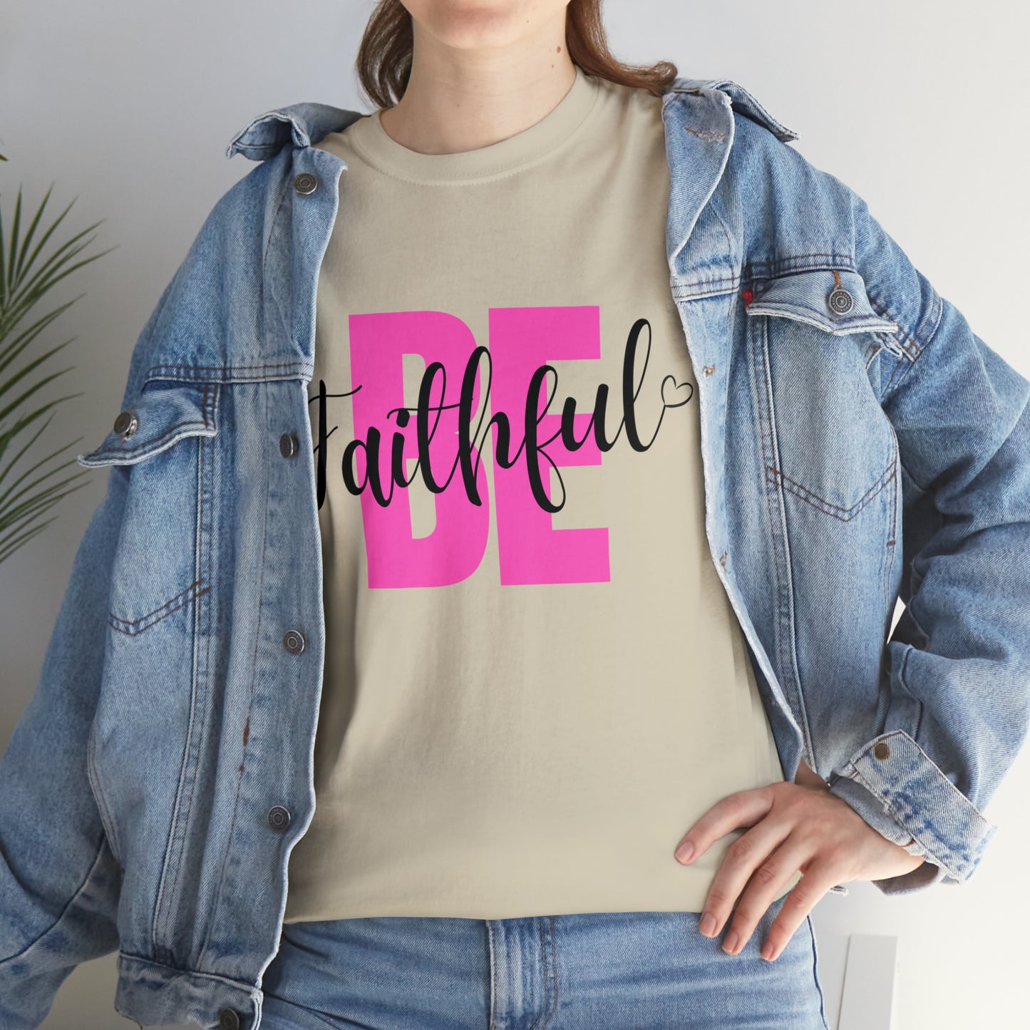 Pink Faithful Unisex Heavy Cotton Tee