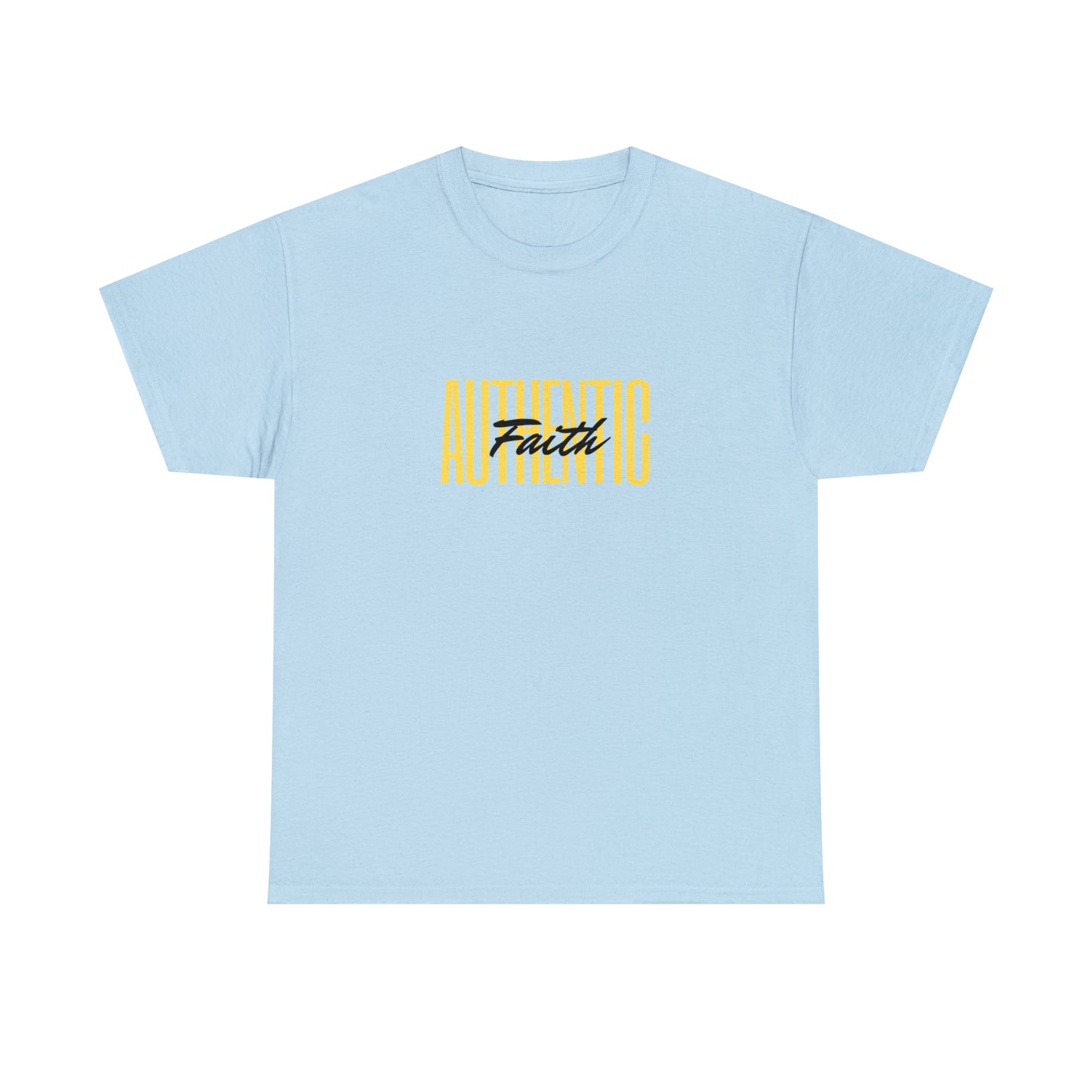 Simple Yellow Authentic Unisex Heavy Cotton Tee