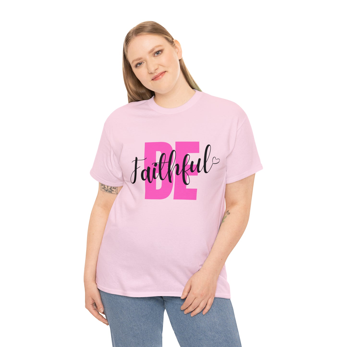 Pink Faithful Unisex Heavy Cotton Tee