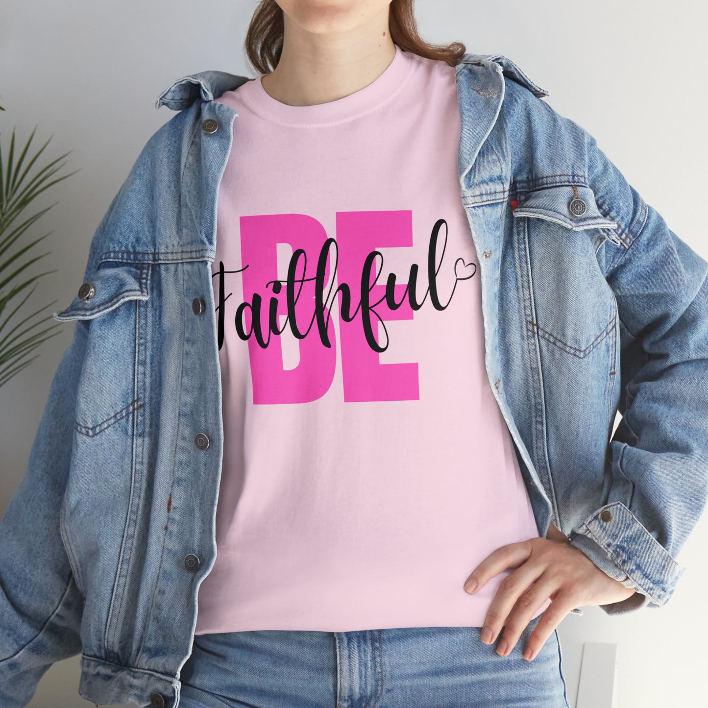 Pink Faithful Unisex Heavy Cotton Tee