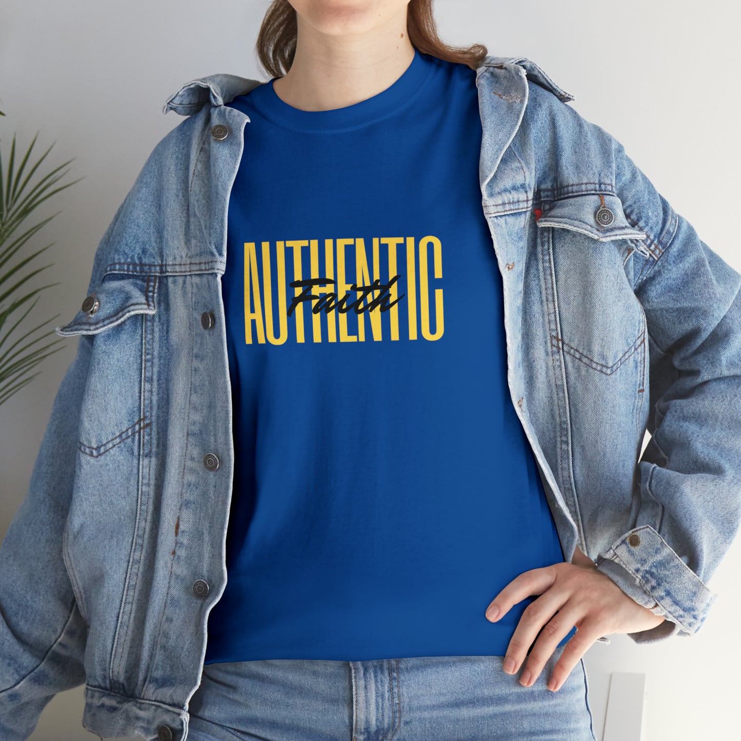 Simple Yellow Authentic Unisex Heavy Cotton Tee