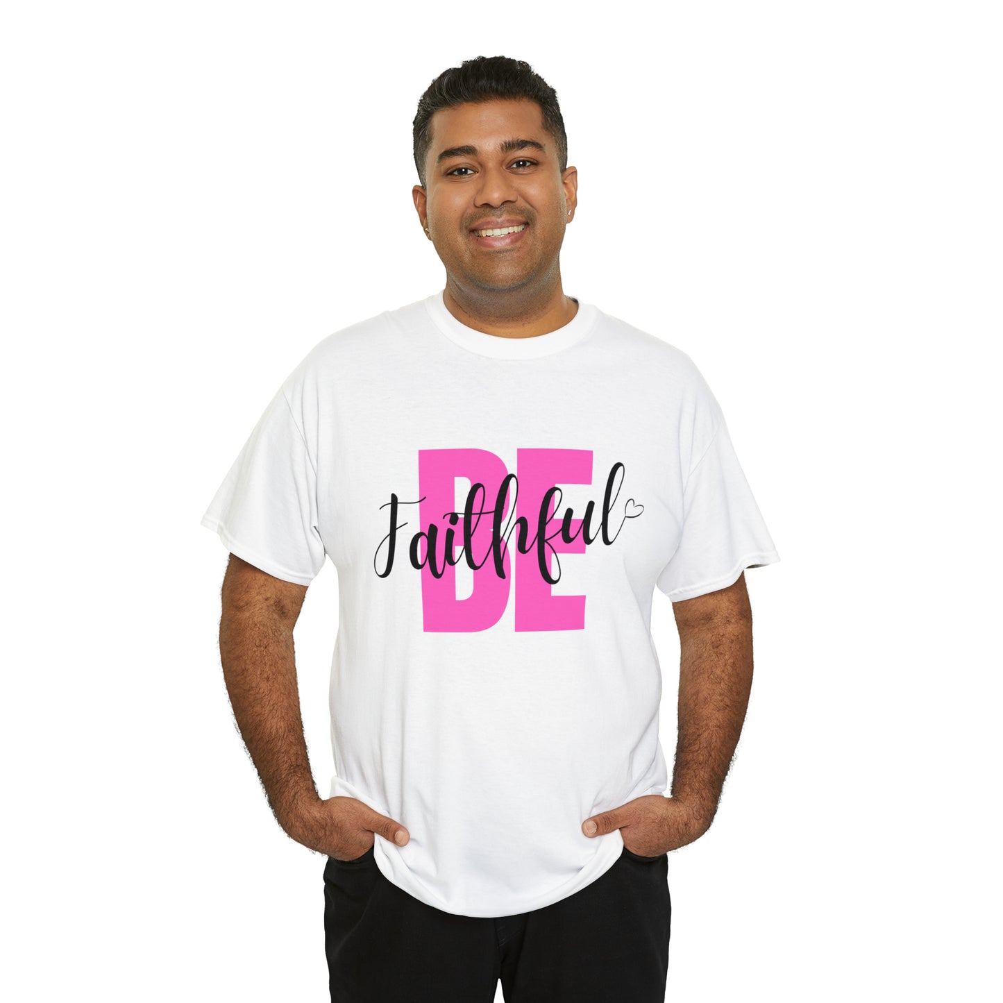 Pink Faithful Unisex Heavy Cotton Tee