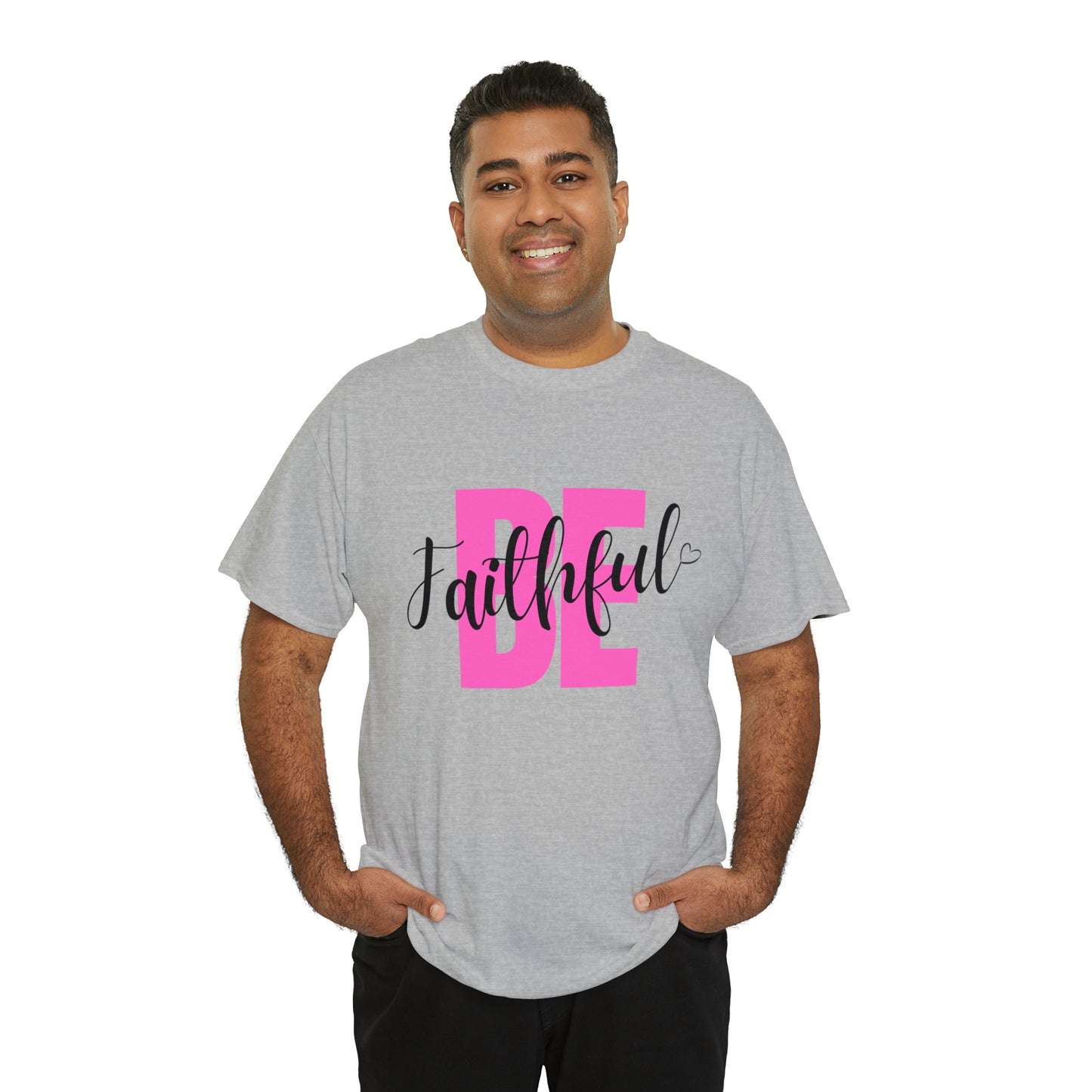 Pink Faithful Unisex Heavy Cotton Tee