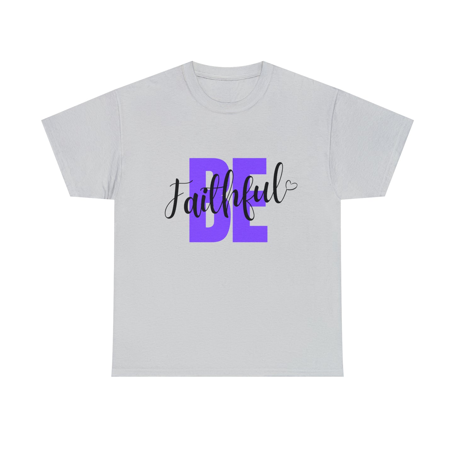 Purple Faithful Unisex Heavy Cotton Tee