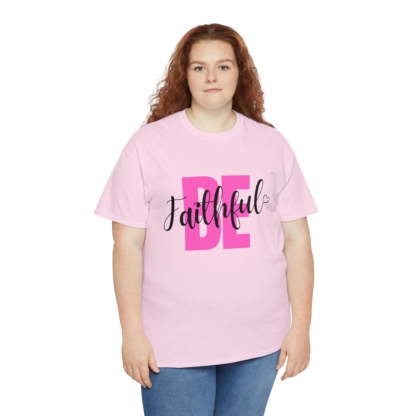 Pink Faithful Unisex Heavy Cotton Tee