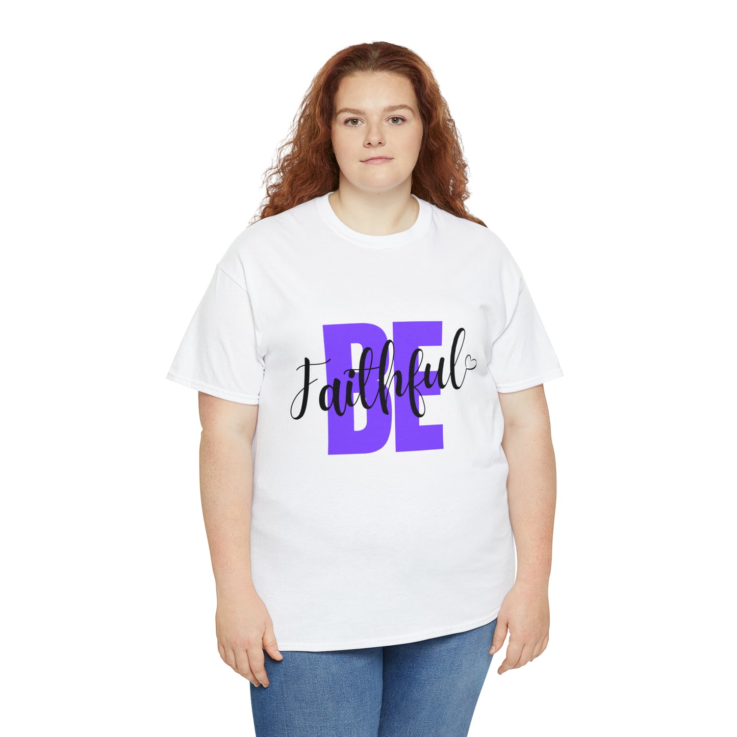 Purple Faithful Unisex Heavy Cotton Tee