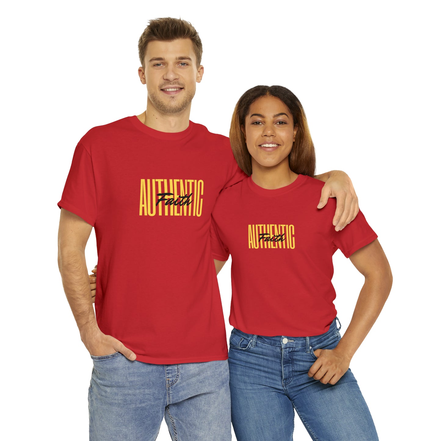 Simple Yellow Authentic Unisex Heavy Cotton Tee