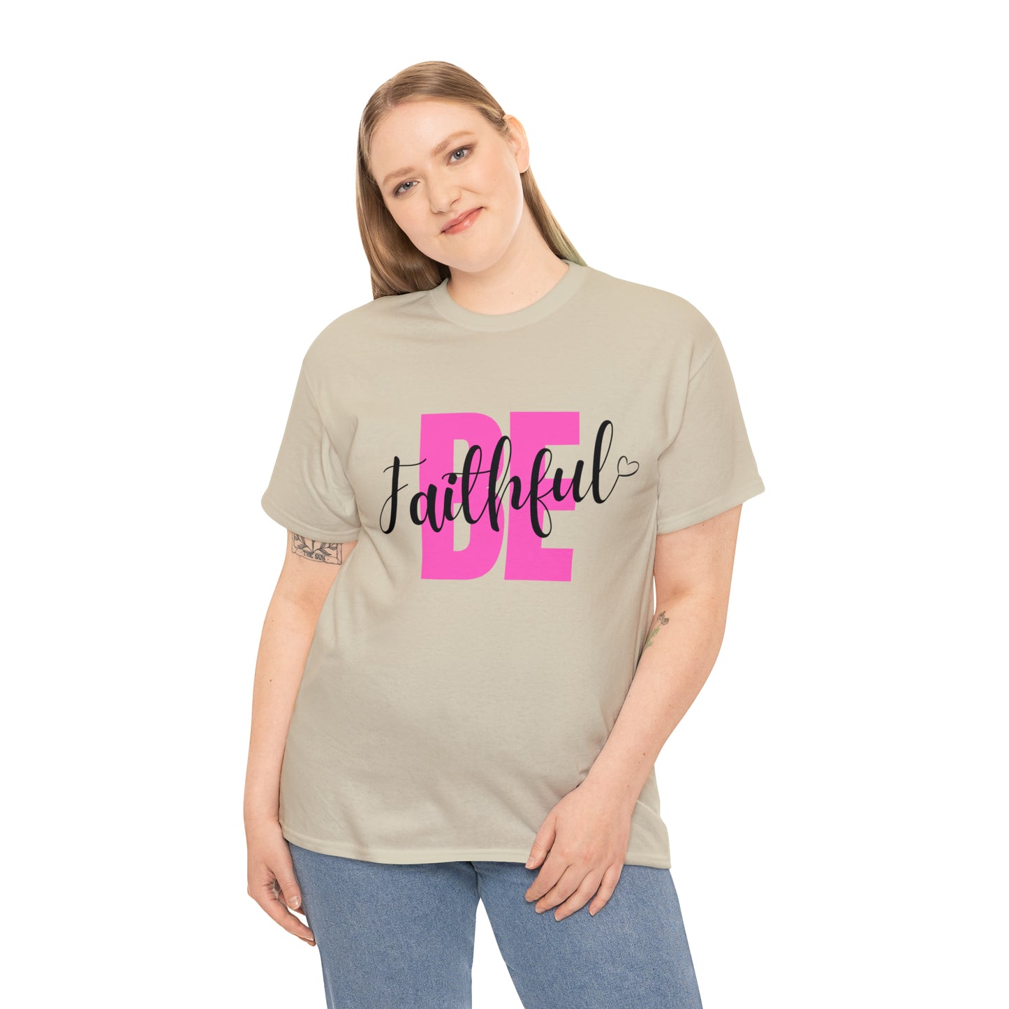 Pink Faithful Unisex Heavy Cotton Tee