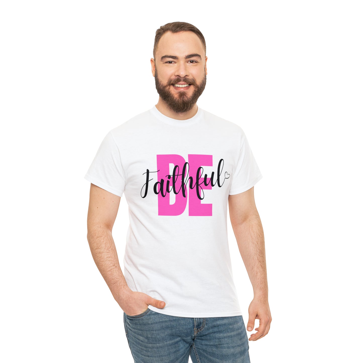 Pink Faithful Unisex Heavy Cotton Tee