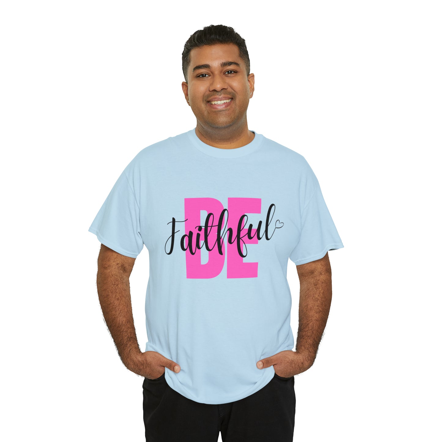 Pink Faithful Unisex Heavy Cotton Tee
