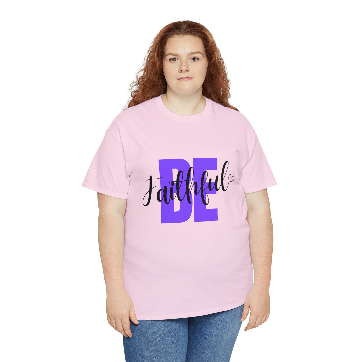 Purple Faithful Unisex Heavy Cotton Tee
