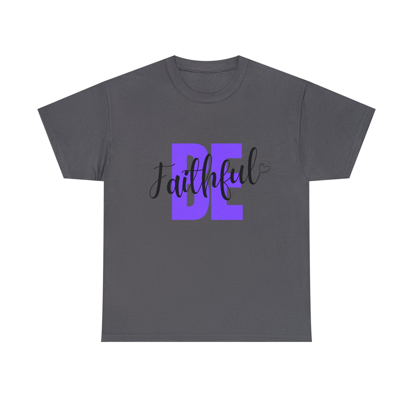 Purple Faithful Unisex Heavy Cotton Tee