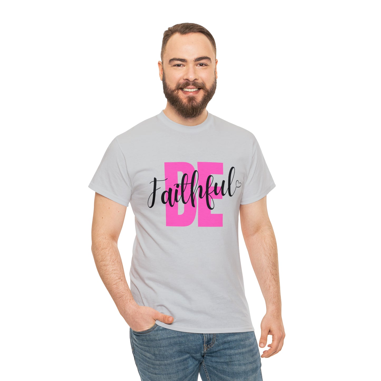 Pink Faithful Unisex Heavy Cotton Tee