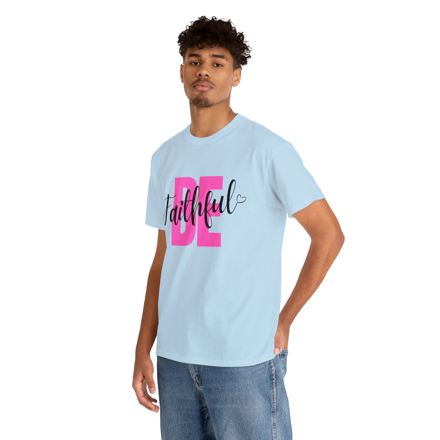 Pink Faithful Unisex Heavy Cotton Tee
