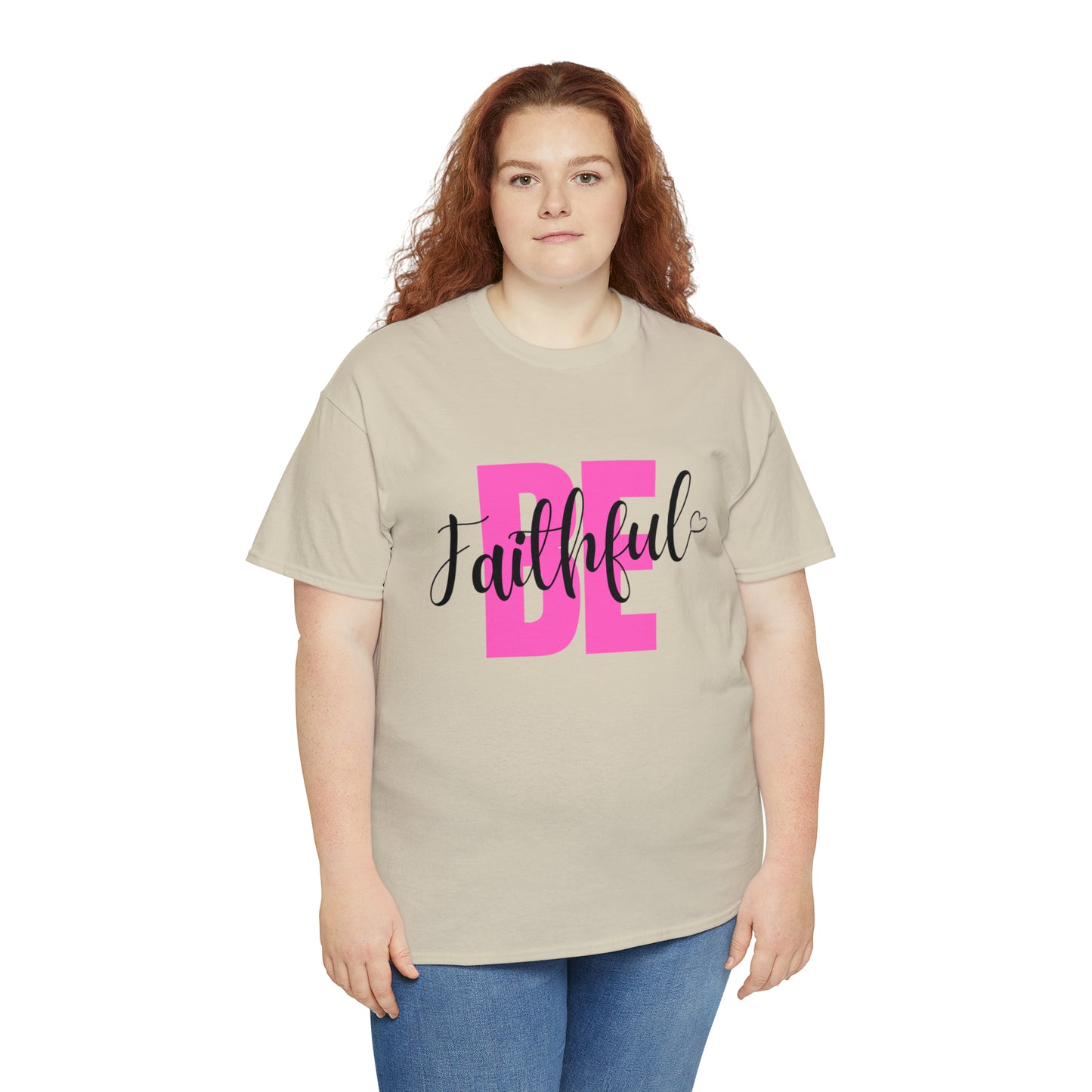 Pink Faithful Unisex Heavy Cotton Tee