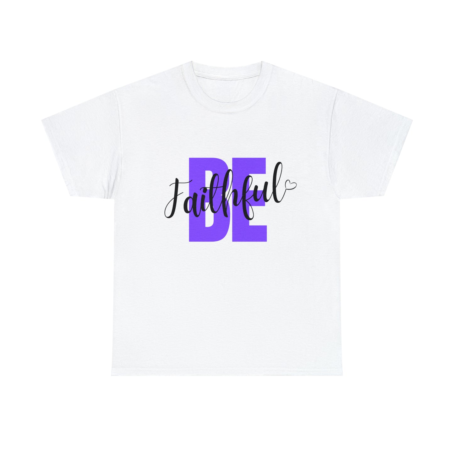 Purple Faithful Unisex Heavy Cotton Tee