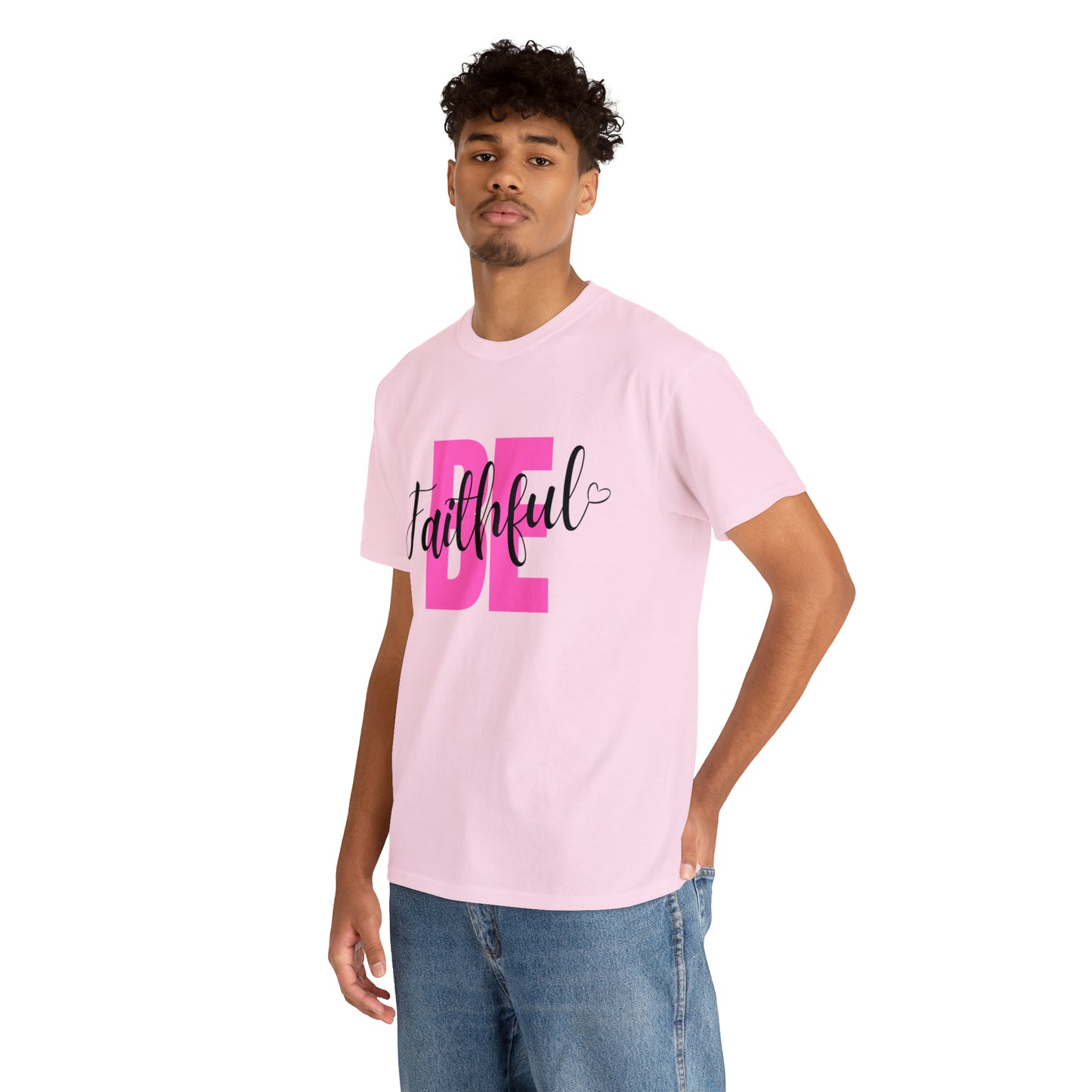 Pink Faithful Unisex Heavy Cotton Tee