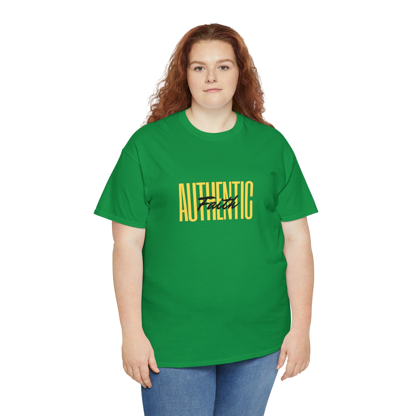 Simple Yellow Authentic Unisex Heavy Cotton Tee