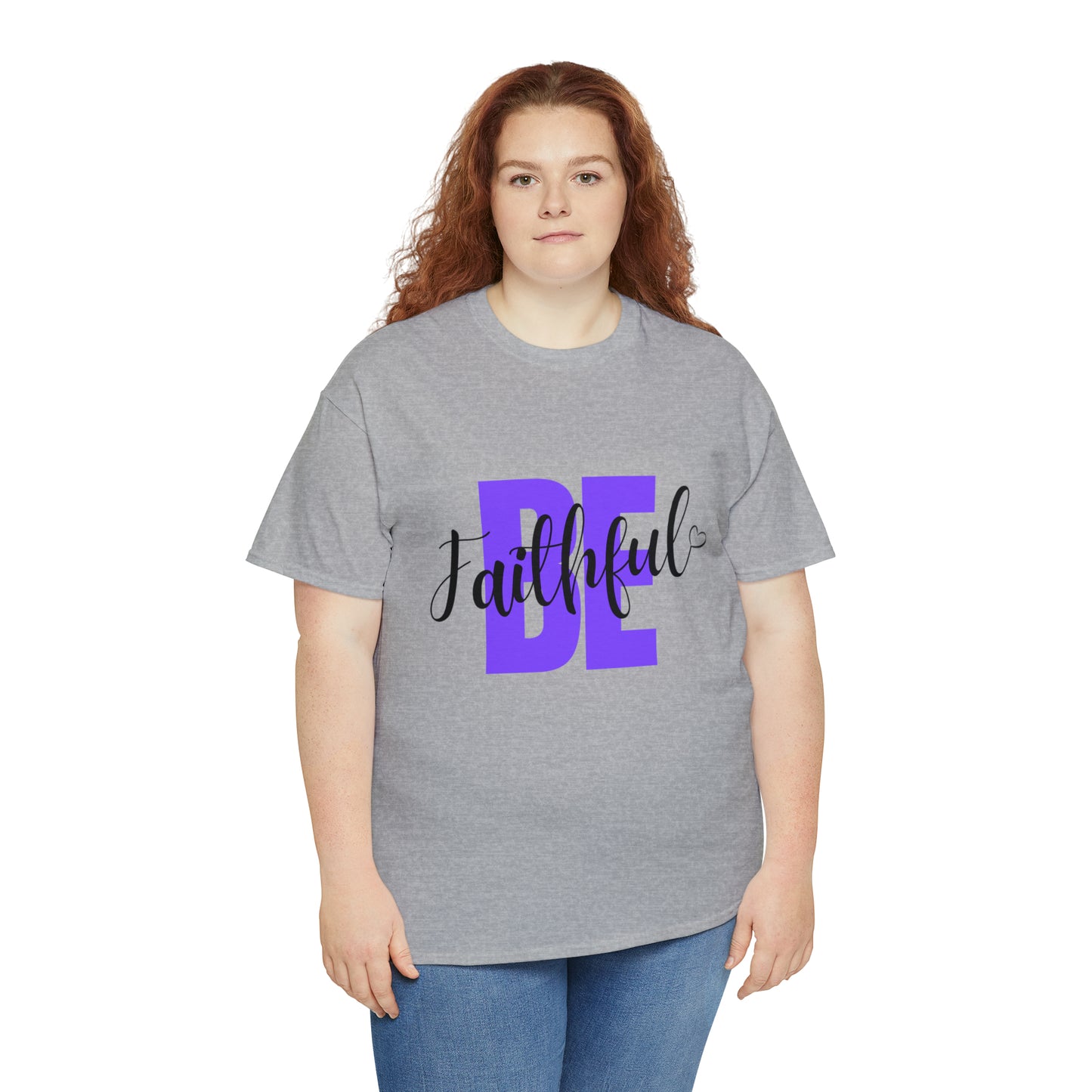 Purple Faithful Unisex Heavy Cotton Tee