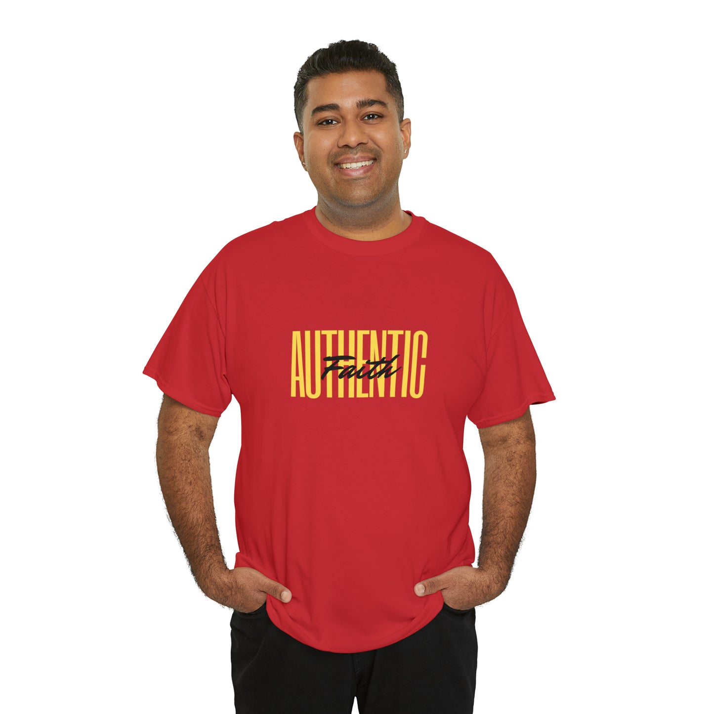 Simple Yellow Authentic Unisex Heavy Cotton Tee