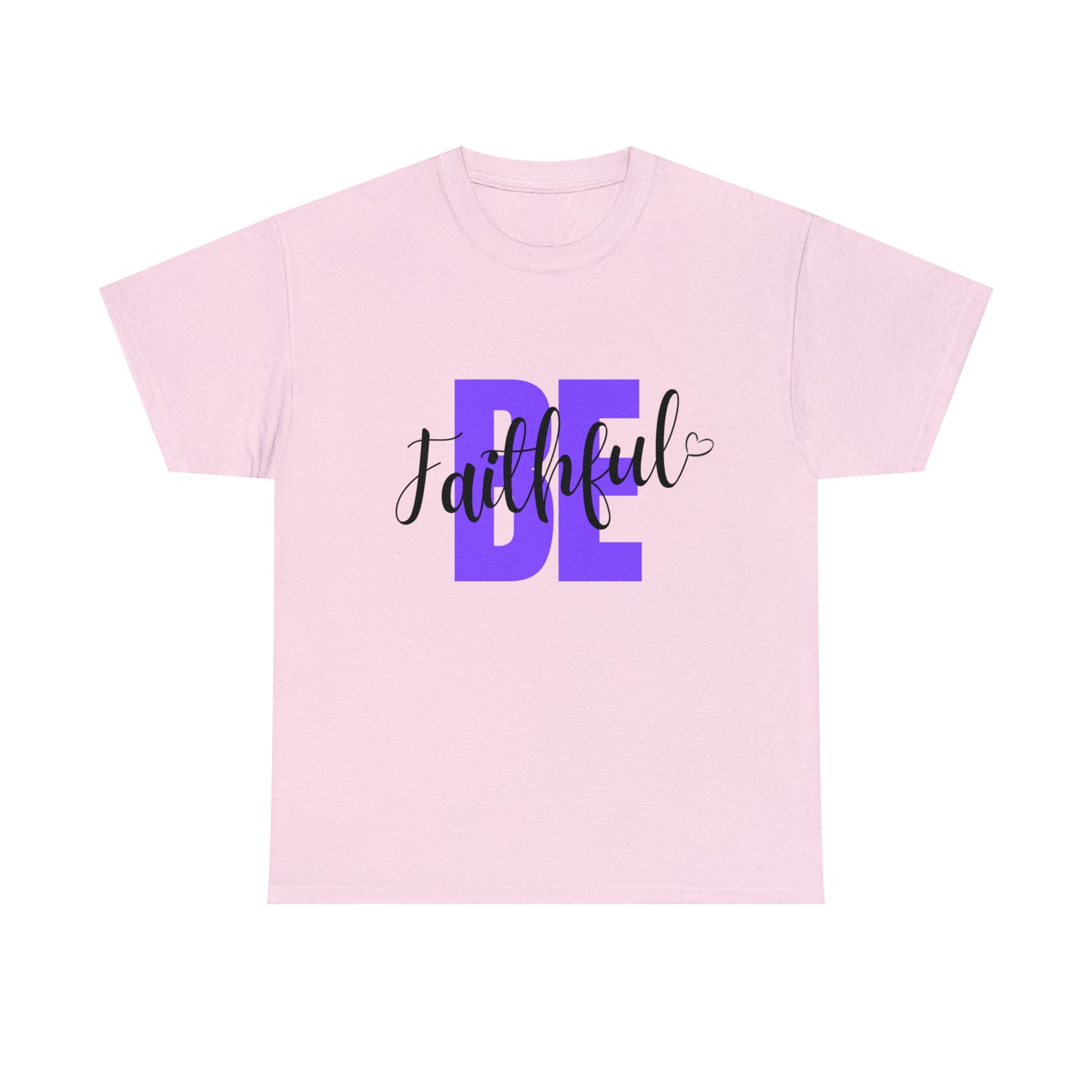 Purple Faithful Unisex Heavy Cotton Tee