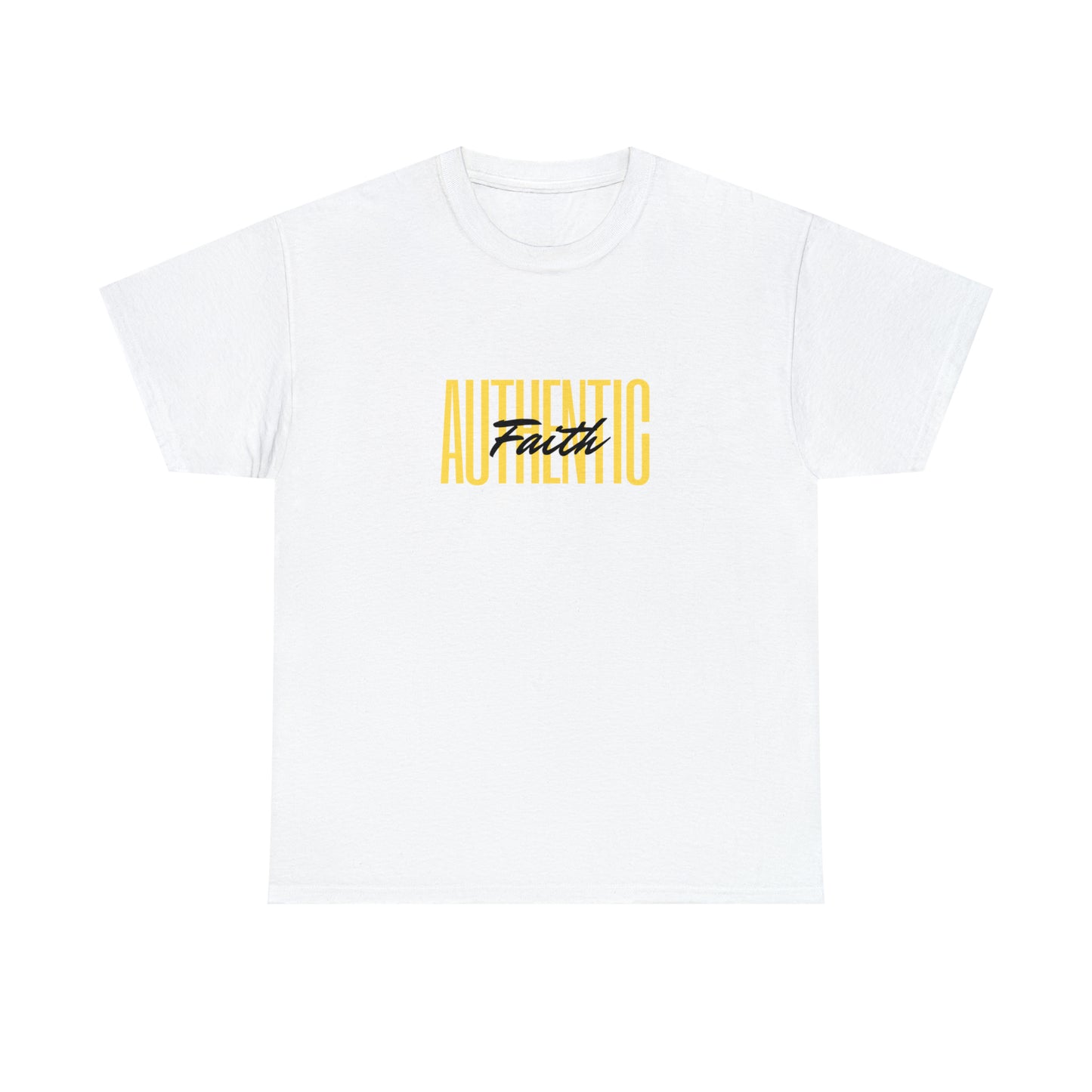 Simple Yellow Authentic Unisex Heavy Cotton Tee