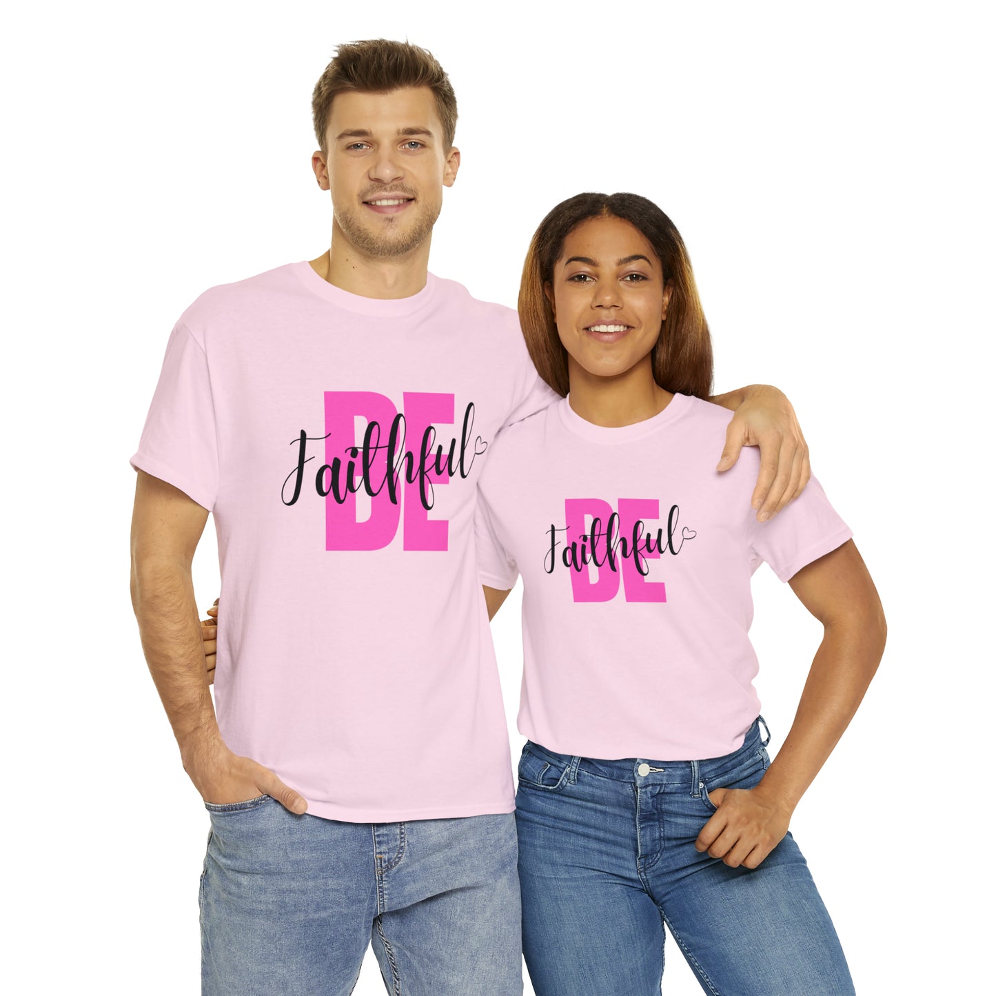 Pink Faithful Unisex Heavy Cotton Tee