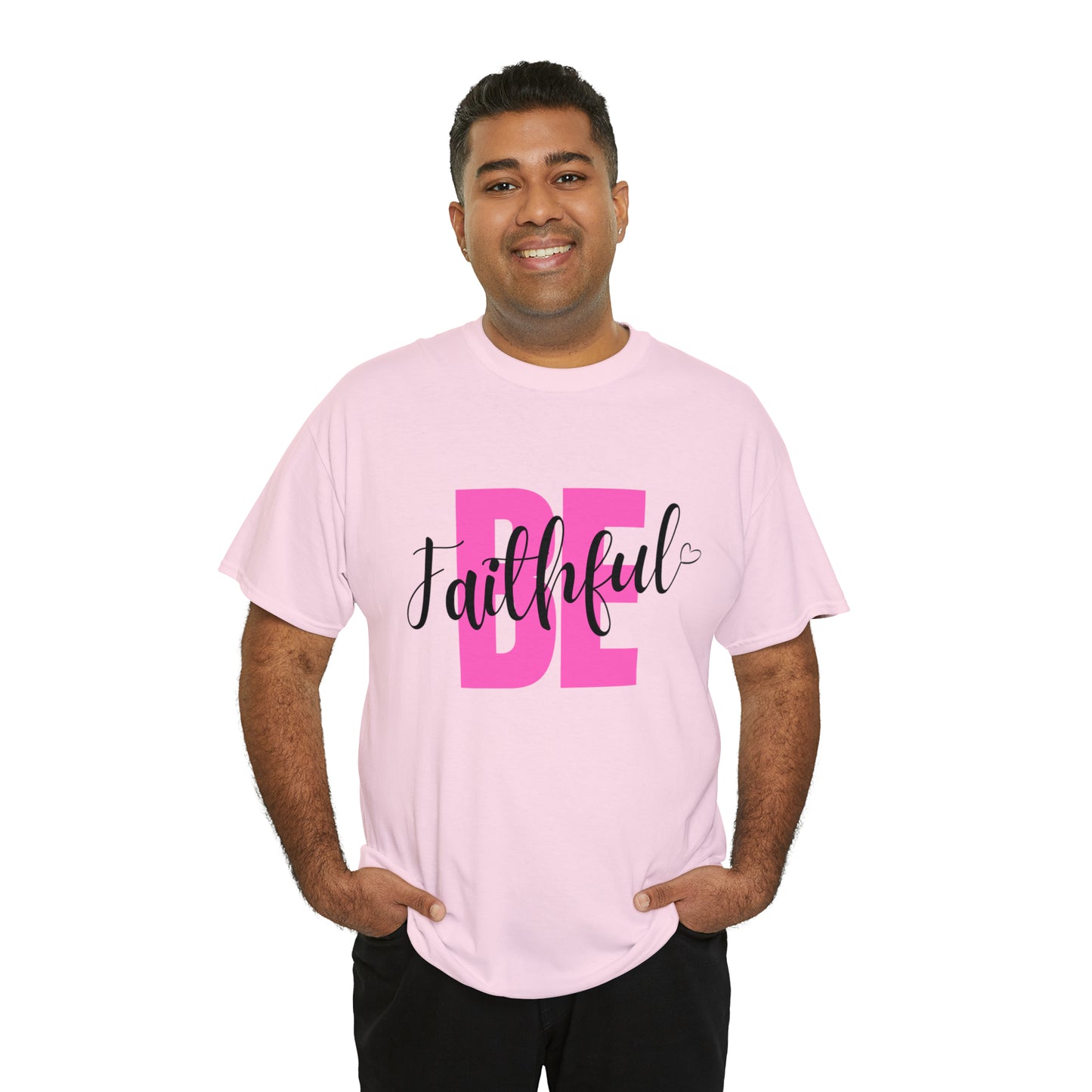 Pink Faithful Unisex Heavy Cotton Tee